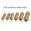 High Pressure Brass Pipe Joint 3/16 Size Tool Free Installation For Home Plumbing Maintenance