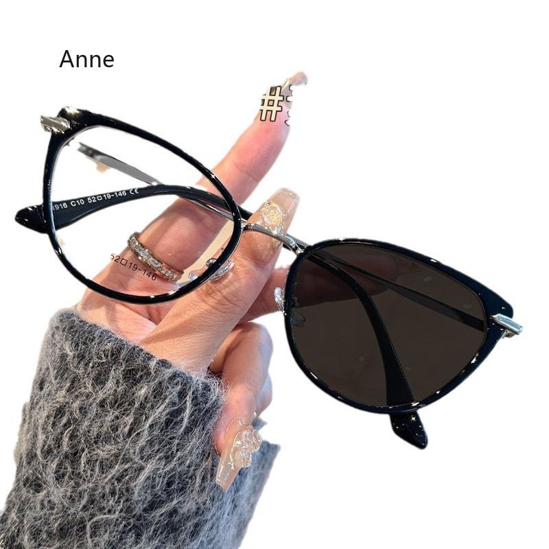 Intelligent Photochromic Anti-Uv Sunglasses For Women Men Luxury Cat Eye Frame Finished Prescription Minus Glasses Diopter 0-1.5