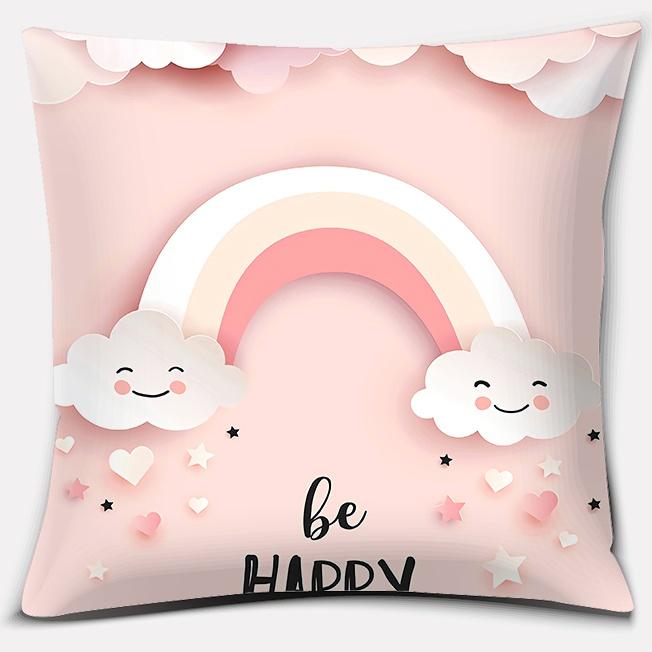 Nordic Modern Pink Series Pillow Gift Home Office Decoration Pillow Bedroom Sofa Car Cushion Cover (45Cm * 45Cm)