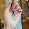 White Safety Buckle Necklace Women's Pendant Guochao Temperament Versatile Handwoven Men's and Women's Safety Necklace