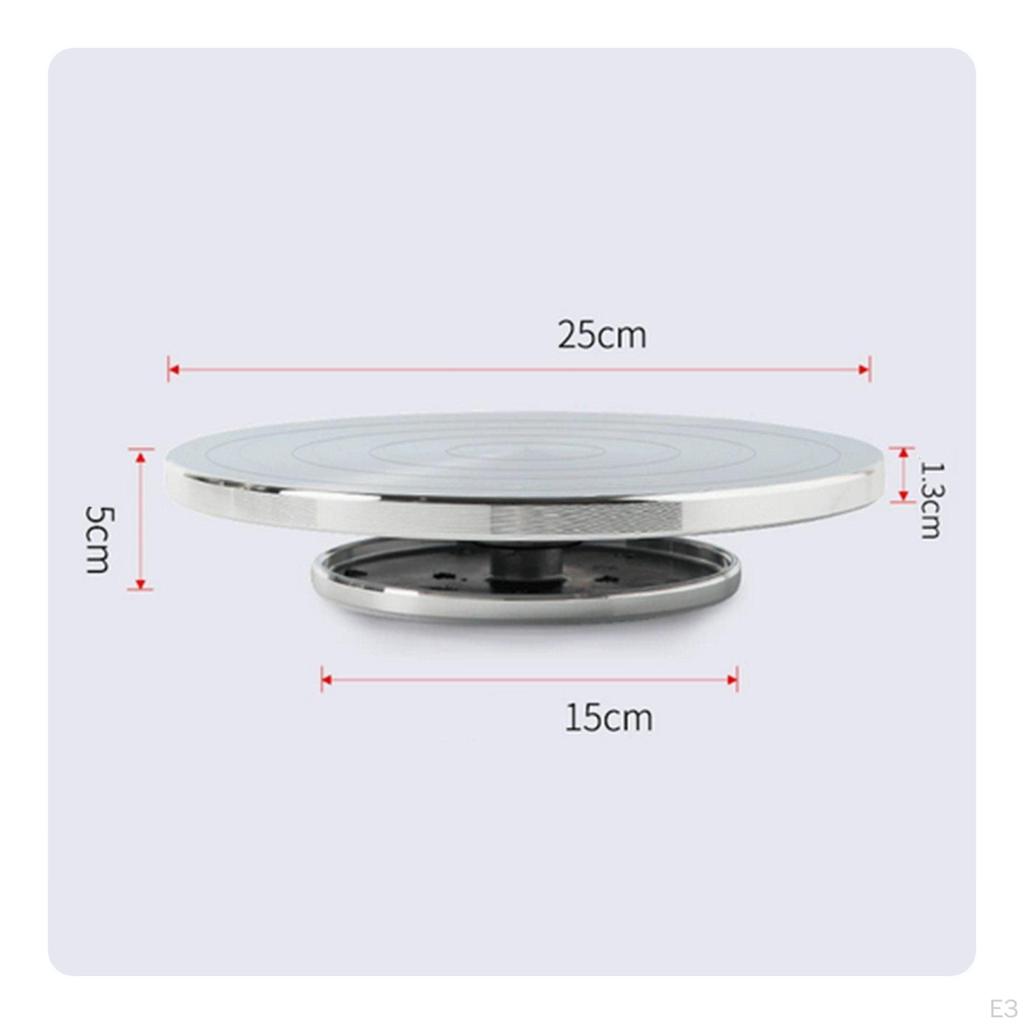 Manual Clay Turntable Smooth Rotation Pottery Precision Bearing Aluminum Alloy Sculpting