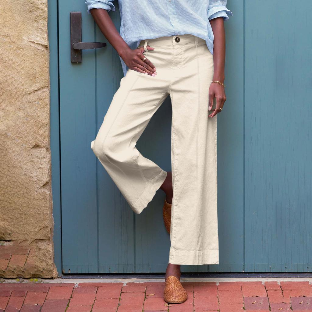 Women'S Sports Fitness Pants Casual Loose Elastic Jogging Pants Straight Wide Leg Pants Casual Pants Yoga Pants