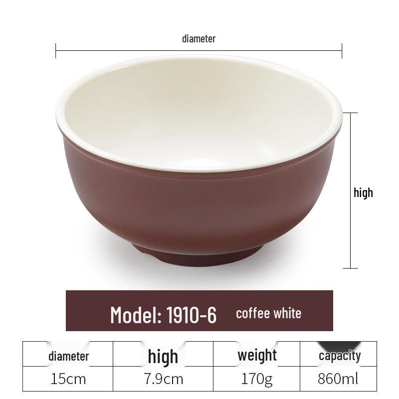 Набор глубоких суповых тарелок из меламина