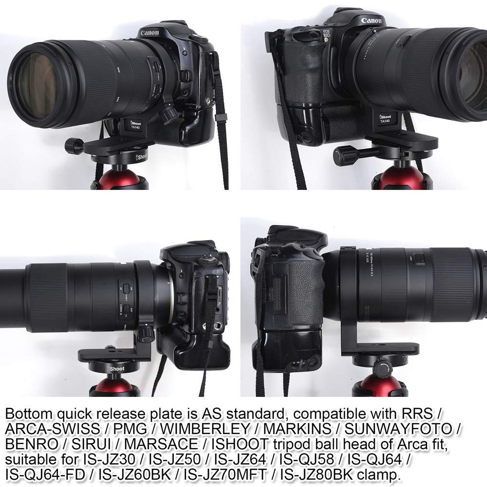 iShoot CNC Aviation Aluminum Lens Support Tripod Mount Specially Designed for Tamron Di VC USD with Quick Release Compatible with and BENRO Ball Heads