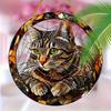 2D Flat Acrylic Cute Cat  Decoration , Use No Batteries/Electricity Needed, Unique Indoor/Outdoor Decoration , Multipurpose Traditional