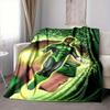 1pc Green Lantern Ring Blanket Polyester Fiber, All Season Comfort for Sofa, Bed, Office, Car, Camping Ideal Home Decor & Gift, Office Comfort