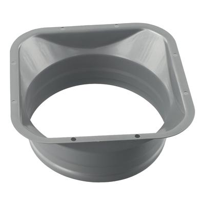 Exhaust Duct Vent Flange Metal Square Base 4-10inch Electrostatic Spray For Kitchen Hood Ventilator Pipe Connecting