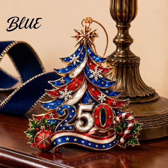 Indoor Outdoor Decorations Acrylic 1776-2026 USA Tree Christmas 250 Anniversary Ornament 2D 250th Collectible Items Hanging Decoration Fourth