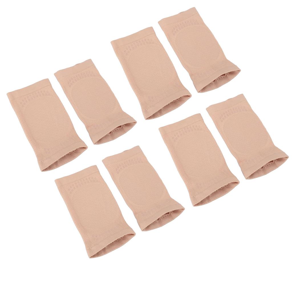 4 Pairs Achilles Tendon Heel Protector Silicone Nylon Shock Absorbing Achilles Protection Sleeve for Compression Relief
