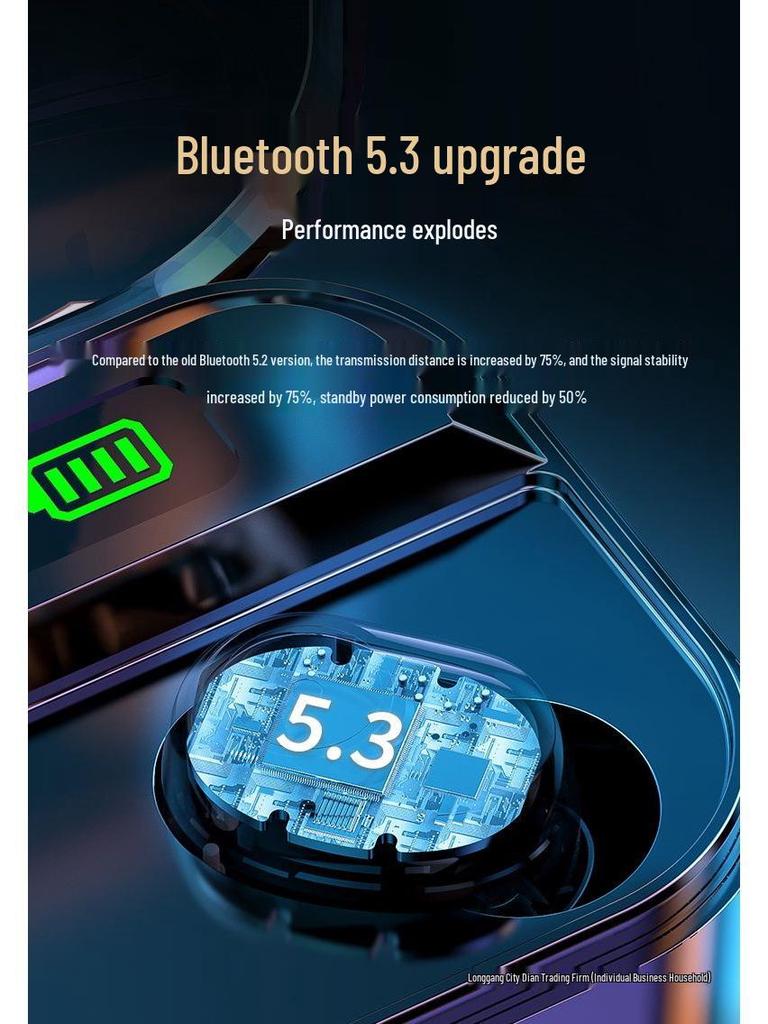 Wireless Bluetooth 5.4 Sport Earbuds, Dual In-Ear Mini Headphones Compatible with Huawei, OPPO, Apple, vivo