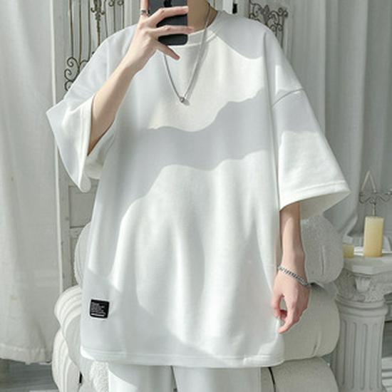 Korean Style Men's Thick Cotton Jacket - Loose, Warm, Stand-up Collar, Plus Size for Autumn & Winter
