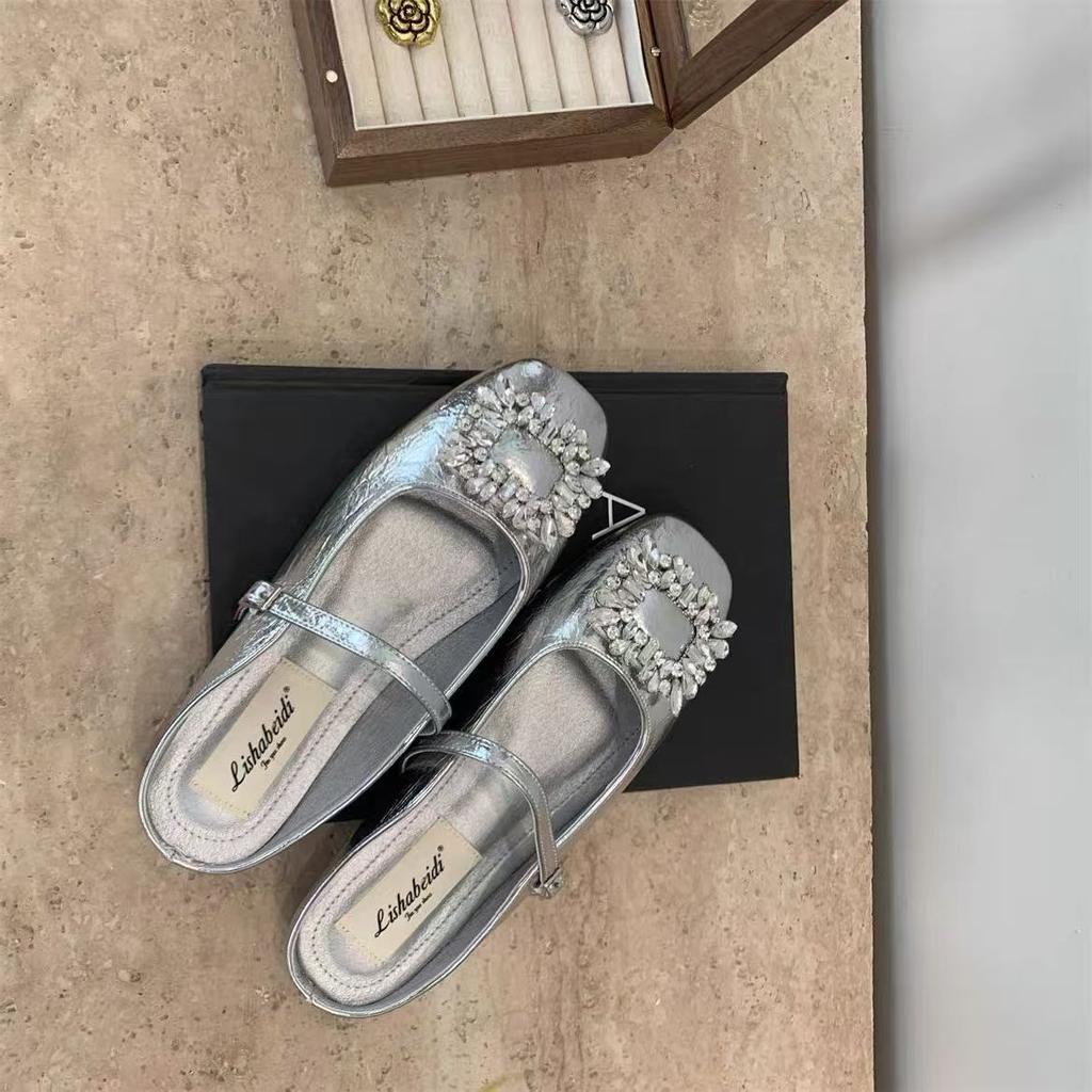 British Flat-bottomed Women's Mary Jane Single Shoes New Autumn and Winter Versatile Skirt French Soft-soled Small Leather Shoes