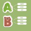 Non-Toxic Montessori Magnetic Book Clip Wooden Spell Word Game Letter Cognitive Early Learning Education Educational Toys For Children