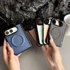 Soft Hard Hybrid Case Magnetic for IPhone 18, Faux Leather Phone Cover with Hinge Shockproof Slim Protection, Full Body Protective 18 Fold Ring Shell