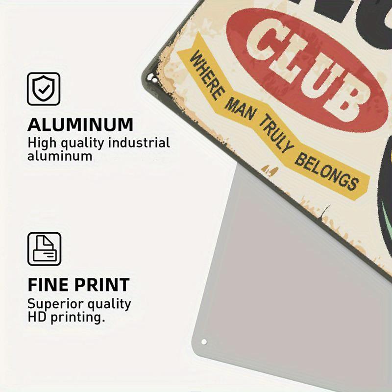 1pc 30*20cm Wooden Rugby Club Sign, Multipurpose Outdoor Decor For Garage, Porch, Cafe, Bar, Man Cave, Farmhouse Kitchen, Rustic Home Decor