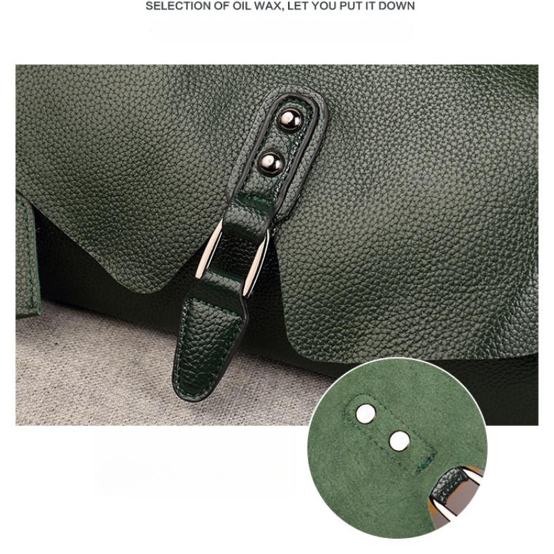 The New European and American Style Clamshell PU Leather Underarm Messenger Pillow Boston Large-capacity Female Bag One-shoulder Portable Diagonal Bag