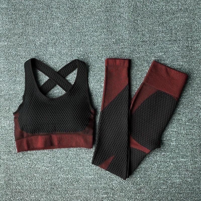 JYL Seamless Quick Dry Long Sleeve Pants Plus Size Yoga Set