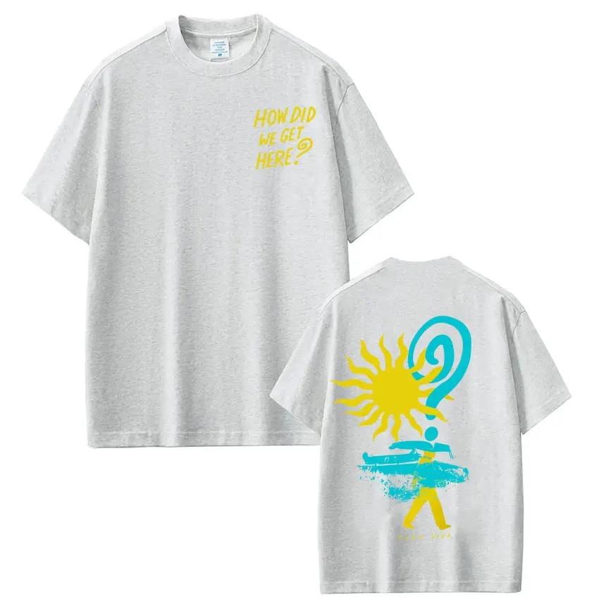 Sommer Mode T-Shirt Sänger Louis Tomlinson How Did I Get Here Tour 2026 Aufdruck T-Shirt Herren Damen Hip-hop T-Shirt Kurzärmelig Baumwolle Lässig T-Shirts