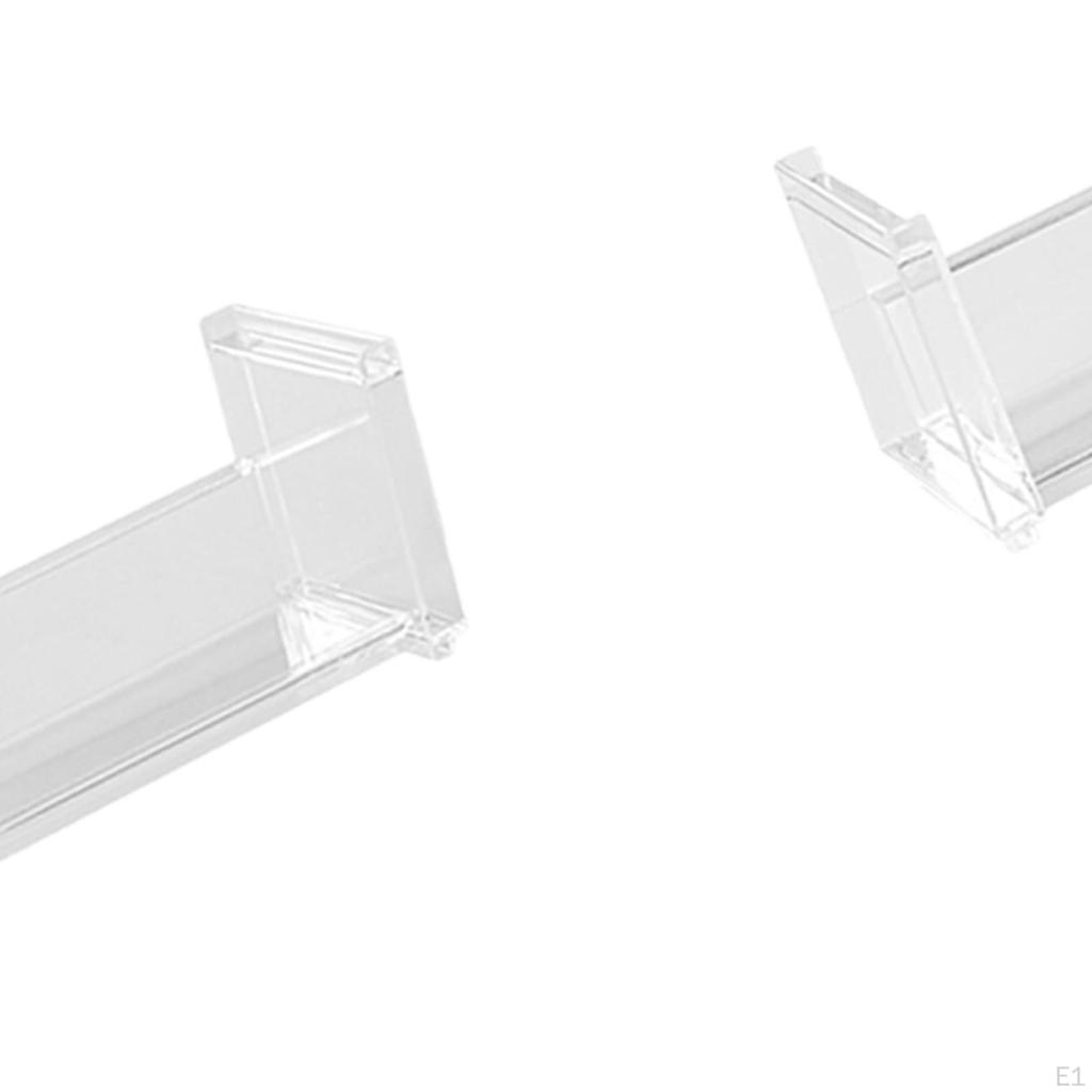 4 Pack Clear Cosmetic Display Stand, Simple Desktop Decoration Storage Holder Badges Figurines