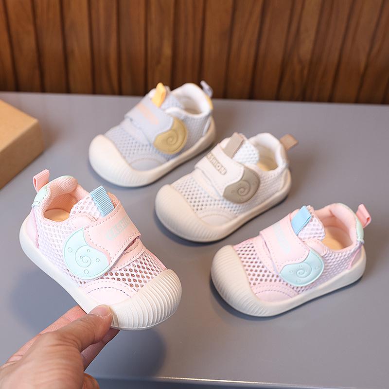 Baby Mesh Walking Shoes - Soft Sole, Breathable, Summer-Ready