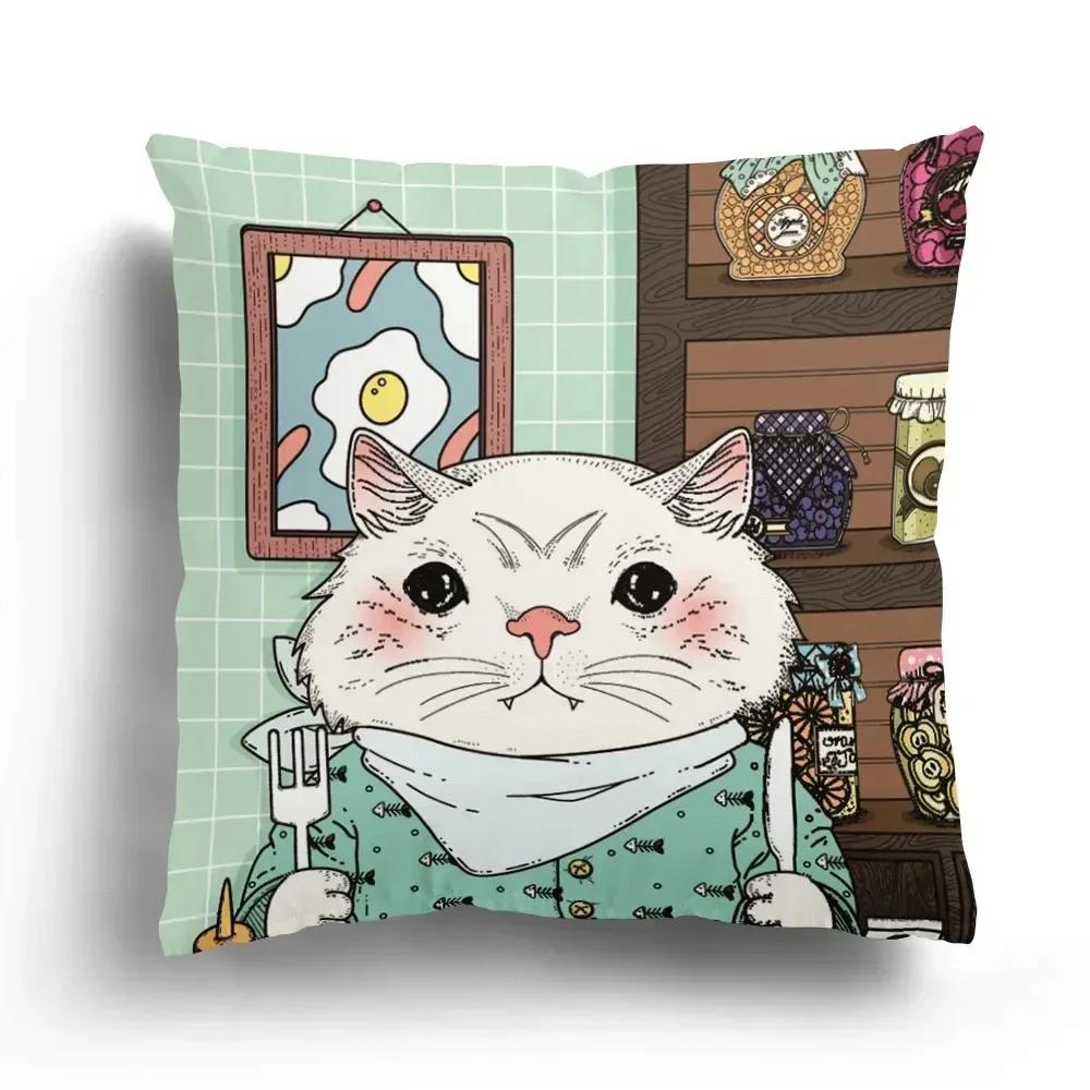 Luxuriöse Heimdeko Kissenbezug Wohnzimmer Sofa Kissenbezug Cartoon Tier Zebra Bär Muster Kissenbezug