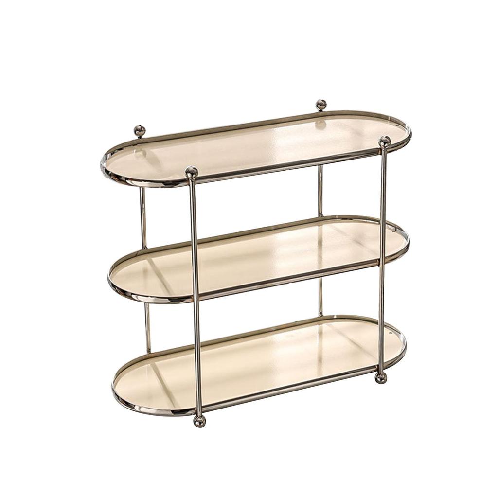 Bathroom Counter Organizer Shelf Cosmetic Storage for Bedroom 3 Layer