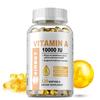Vitamina A 10.000 UI - Salute degli Occhi, Supporto Immunitario, Senza OGM, Senza Glutine