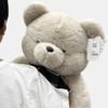 Cute Large Teddy Bear Plush Toy Soft Fluffy Stuffed Animal With Bowknot Big Hugging Pillow For Kids Valentine Birthday Gift