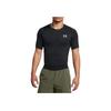 Under Armour HeatGear Crew Neck Solid Moisture Wicking Quick Dry Short Sleeve T-Shirt Men Tops Black 1361518-002