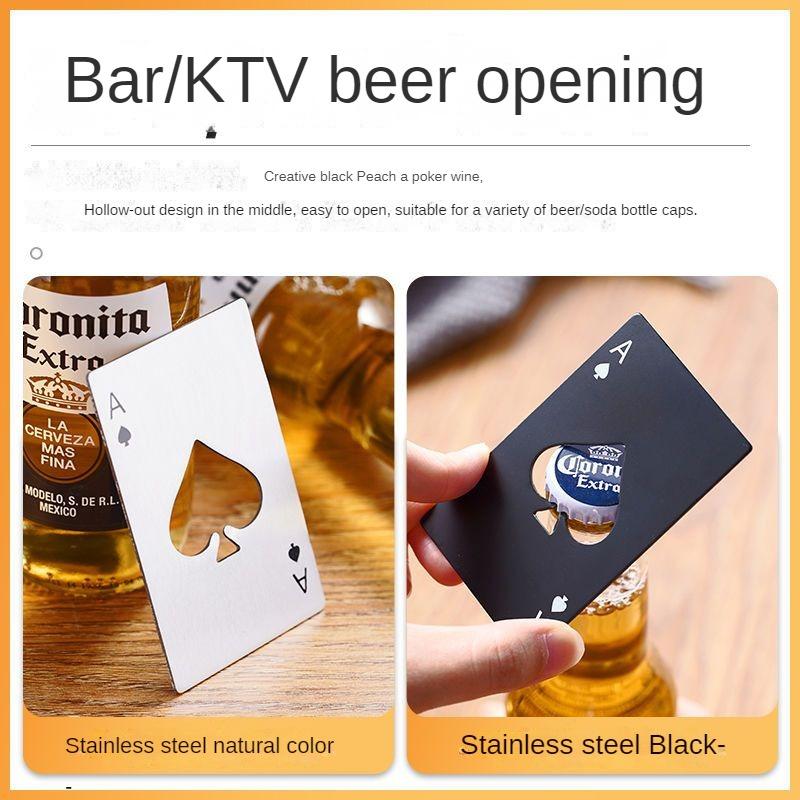 20PCS Playing Card Bottle Opener Beer Bottle Opener Automatic Bottle Opener Hotel Bars Wine Opener Kitchen Bar Can Opener