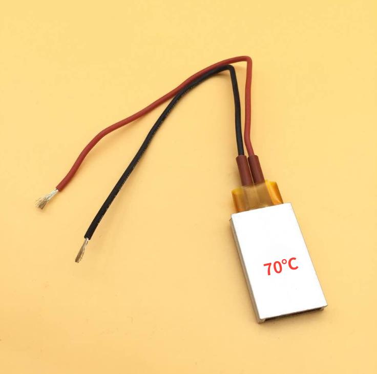 12V 70 Grad bis 200 Grad Thermostat PTC Aluminiumgehäuse Keramikheizelement Heizplatte Wärmeerhaltung und Frostschutz