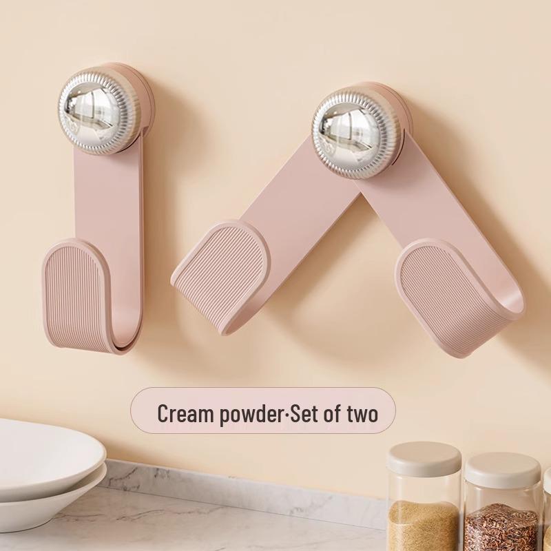 Wall-Mounted Rotating Pot Lid Organizer with Suction Cup, Punch-Free Kitchen Storage Rack for Hanging and Cutting Boards.