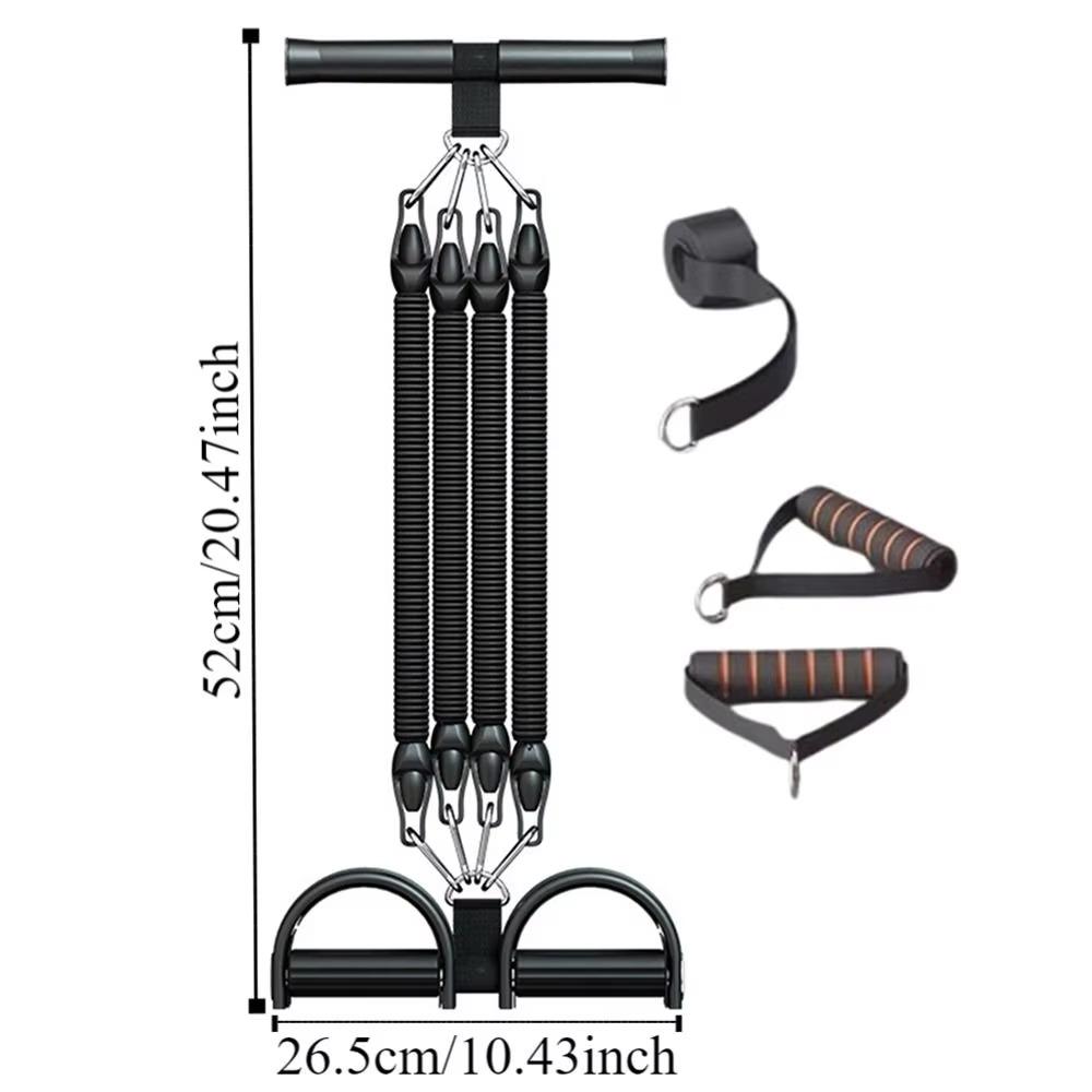 Non-Slip Tension Pedal Ankle Puller with Handles Yoga Sit-Up Leg Stretch Rope Home Gym Workouts