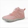 Five-finger Outdoor Cotton Shoes Non-slip and Wear-resistant Hiking Shoes Warm High-top Wool Boots for Men and Women To Keep Out the Cold