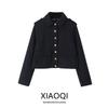 Fashion Style 2024 Autumn New Arrival Women's Easiest for Match Gold Buckle Nautica Style Short High Waist Jacket Outwear 3046043
