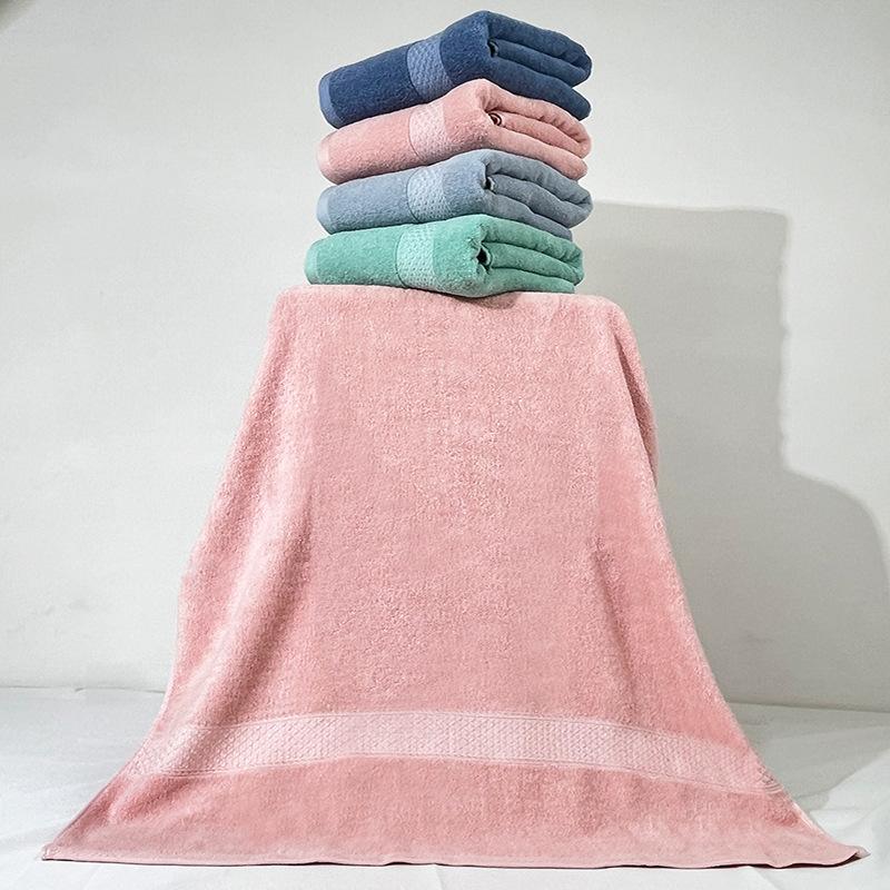 Cotton 32-strand bath towel absorbent adult bath towel bath towel plain color break