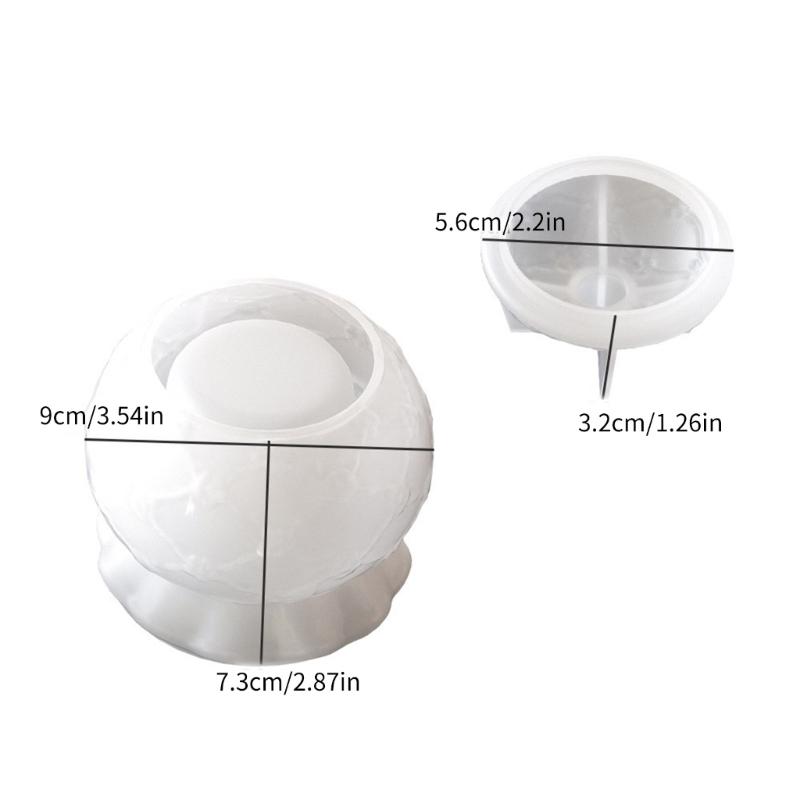 Jar Resin Mold with Lid Silicone Storage Box Mould for Epoxy Casting Resin Craft Jewelry Container Candle Holder Decors