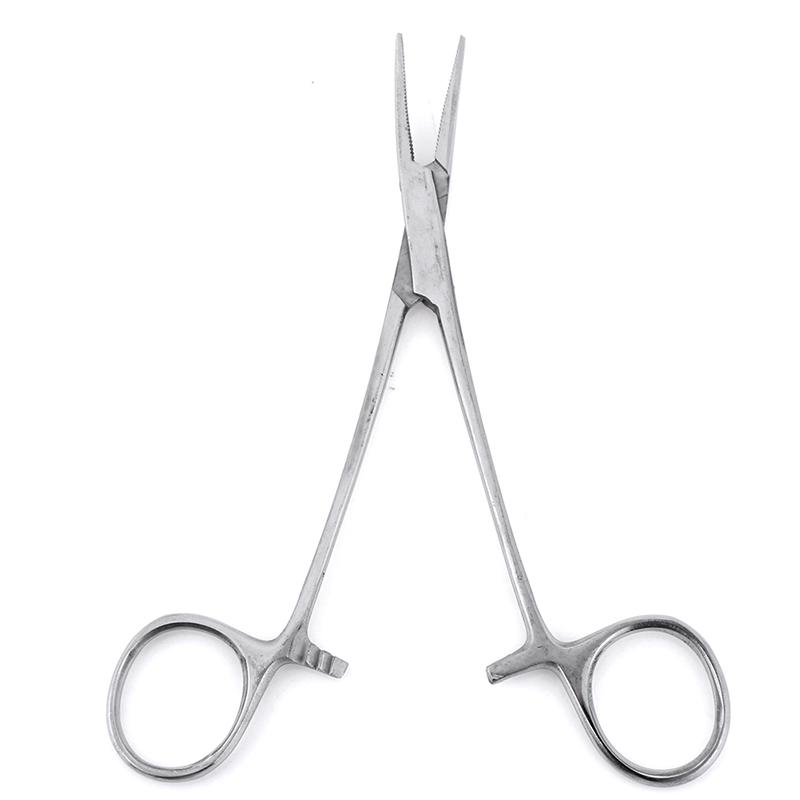 Stainless Steel Locking Forceps Curved Mosquito Hemostat Tool 12.5Cm Length