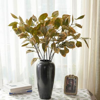 Lifelike Artificial Persimmon Leaves Handmade Realistic Simulated Flowers Luxury Artificial Plant Outdoor Garden Decor