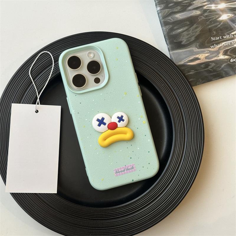 

Кожаный узор «Рот колбасы» подходит для Apple 16promax Чехол для мобильного телефона iPhone 15 «Все включено» 14/13 Парный мультфильм Apple 15