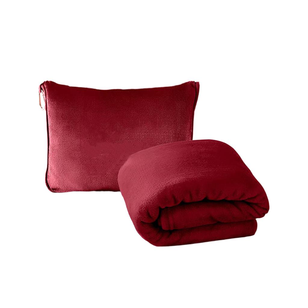 Lightweight Travel Blanket And Pillow Set Gifts For Travel Enthusiasts Portable Air Blanket