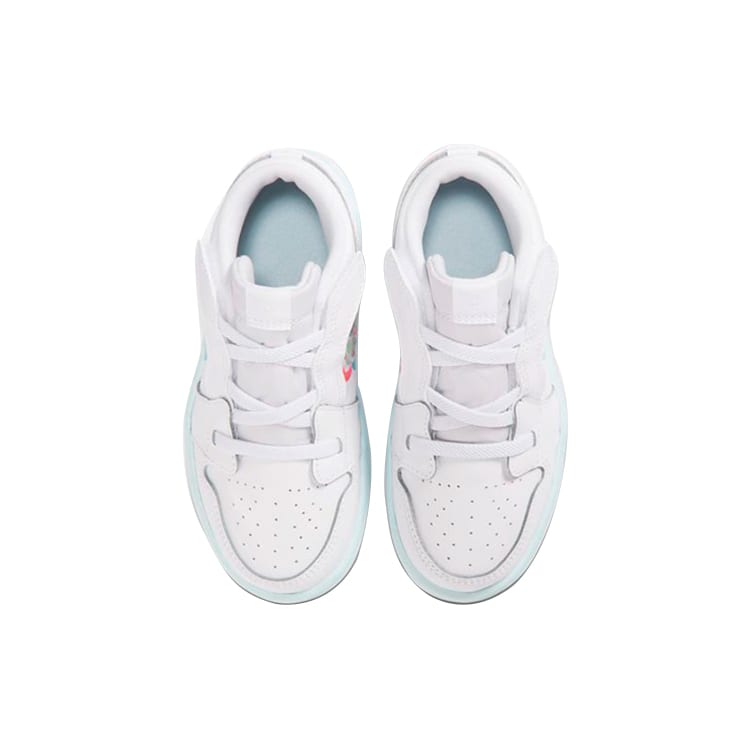 Jordan Air Jordan 1 Slip Resistant Abrasion Resistant Balance Low Top Basketball Toddler Shoes White Infant And Toddler CI3436-184