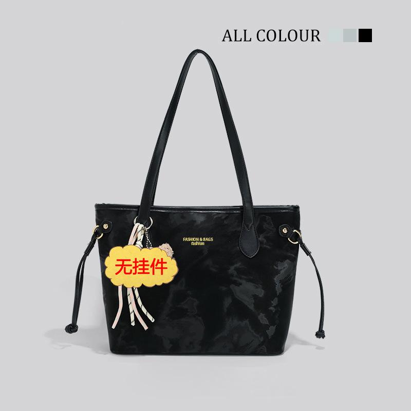 

Оригинальная сумка-тоут высокого класса для работы и поездок, женская, новая 2025 года, большой вместимости, летняя, простая чёрный