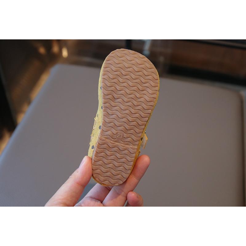 Zapatos de Cuero para Niñas, Nuevo Modelo Otoño Estilo Coreano, Zapatos de Princesa para Bebé con Lunares, Zapatos Birkenstock de Suela Blanda, Zapatos Planos para Niñas Pequeñas