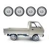 4pcs/set High-quality Plastic Drift Tires Bald Tyres Wheel Hub Kits for WPL D12 D42 RC Truck Modification Parts Children Toys