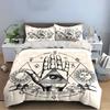 Mystical Symbols Hand Design Bedding Set Bedding set (1 duvet cover, 2 pillowcases, duvet not included)