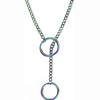 Collana a Catena Scorrevole con O-ring a Forma di Cuore Personalizzata, Collana Lunga Cubana alla Moda, Gioielli Retrò per Ragazze