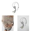 Y2k Heart Pendant Necklace With Geometric Alloy Design For Bohemian Fashion Fans