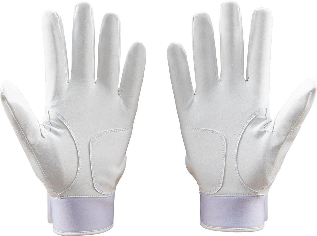 ZETT Neo Status Batting High School Baseball Mega High White BG17103HS Gloves, Ambidextrous, Compatible, Grip, (1100), Small,