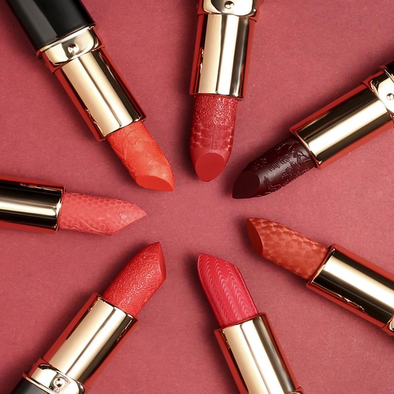 Velvet Koi Forbidden City Carved Lipstick – Chinese Style, Moisturizing, Influencer Favorite